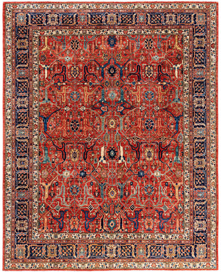 Serapi One-of-a-Kind Wool Red Area Rug 7' 10" x 9' 10"