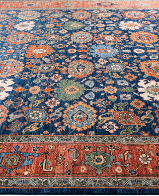 Serapi One-of-a-Kind Wool Blue Area Rug 8' 2" x 10' 1"