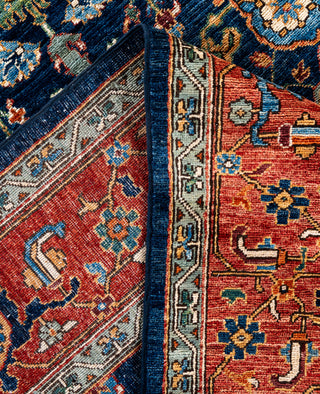 Serapi One-of-a-Kind Wool Blue Area Rug 8' 2" x 10' 1"