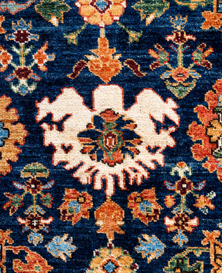 Serapi One-of-a-Kind Wool Blue Area Rug 8' 1" x 10' 1"