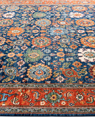 Serapi One-of-a-Kind Wool Blue Area Rug 8' 1" x 10' 1"
