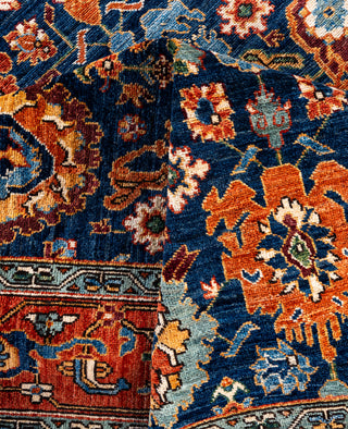 Serapi One-of-a-Kind Wool Blue Area Rug 8' 1" x 10' 1"