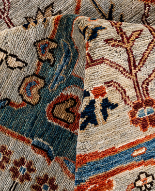 Serapi One-of-a-Kind Wool Beige Area Rug 7' 11" x 9' 11"