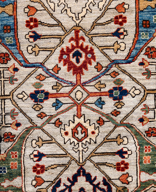 Serapi One-of-a-Kind Wool Gray Area Rug 8' 1" x 9' 11"