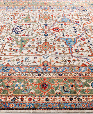 Serapi One-of-a-Kind Wool Gray Area Rug 8' 1" x 9' 11"