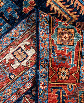 Serapi One-of-a-Kind Wool Blue Area Rug 8' 0" x 9' 10"