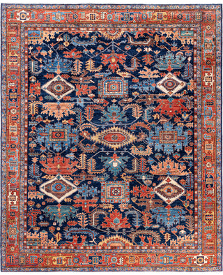 Serapi One-of-a-Kind Wool Blue Area Rug 8' 0" x 9' 10"