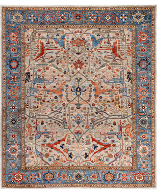Serapi One-of-a-Kind Wool Gray Area Rug 8' 3" x 9' 9"
