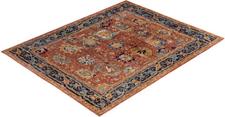 Serapi One-of-a-Kind Wool Orange Area Rug 8' 1" x 10' 1"