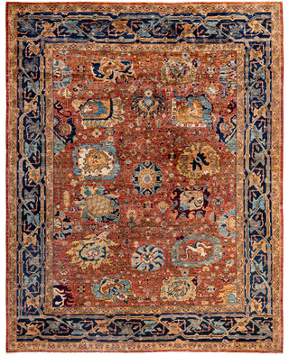 Serapi One-of-a-Kind Wool Orange Area Rug 8' 1" x 10' 1"