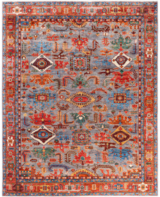 Serapi One-of-a-Kind Wool Gray Area Rug 7' 10" x 9' 10"