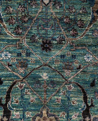 Serapi One-of-a-Kind Wool Green Area Rug 8' 3" x 9' 9"