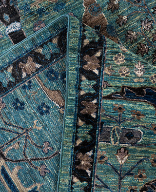 Serapi One-of-a-Kind Wool Green Area Rug 8' 3" x 9' 9"