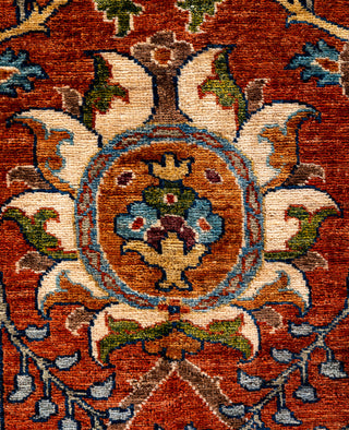 Serapi One-of-a-Kind Wool Orange Area Rug 8' 3" x 9' 10"