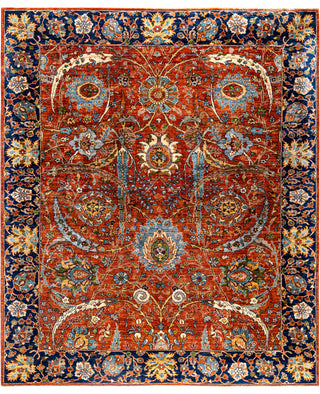 Serapi One-of-a-Kind Wool Orange Area Rug 8' 3" x 9' 10"