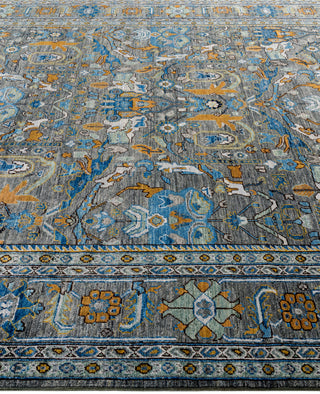 Serapi One-of-a-Kind Wool Green Area Rug 7' 11" x 9' 9"