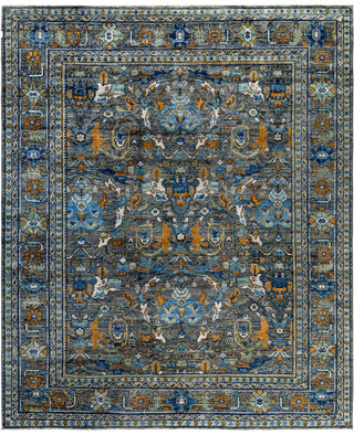 Serapi One-of-a-Kind Wool Green Area Rug 7' 11" x 9' 9"