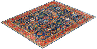 Serapi One-of-a-Kind Wool Blue Area Rug 8' 1" x 10' 3"