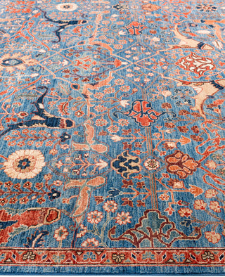 Serapi One-of-a-Kind Wool Blue Area Rug 8' 2" x 10' 0"