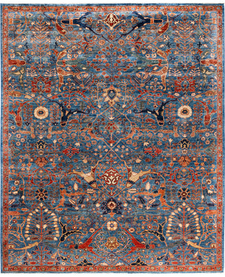 Serapi One-of-a-Kind Wool Blue Area Rug 8' 2" x 10' 0"