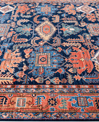 Serapi One-of-a-Kind Wool Blue Area Rug 8' 2" x 9' 11"