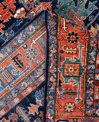 Serapi One-of-a-Kind Wool Blue Area Rug 8' 2" x 9' 11"
