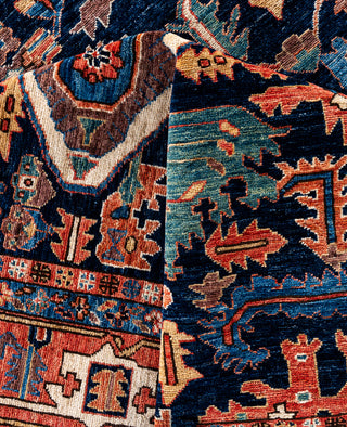 Serapi One-of-a-Kind Wool Blue Area Rug 8' 2" x 9' 11"