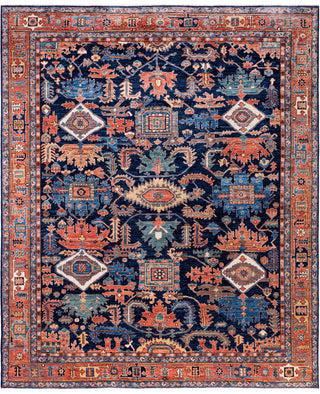 Serapi One-of-a-Kind Wool Blue Area Rug 8' 2" x 9' 11"