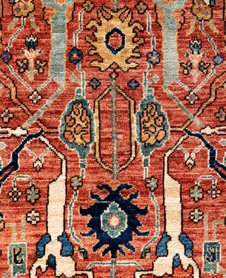 Serapi One-of-a-Kind Wool Red Area Rug 7' 10" x 9' 9"