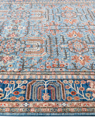 Serapi One-of-a-Kind Wool Blue Area Rug 8' 0" x 9' 10"