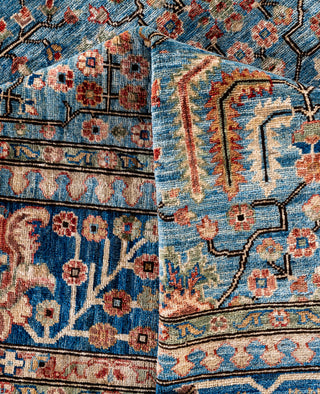 Serapi One-of-a-Kind Wool Blue Area Rug 8' 0" x 9' 10"
