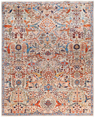 Serapi One-of-a-Kind Wool Gray Area Rug 8' 0" x 9' 10"