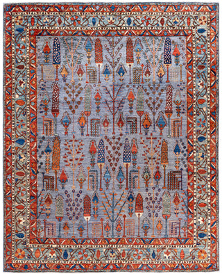 Serapi One-of-a-Kind Wool Gray Area Rug 8' 1" x 10' 1"