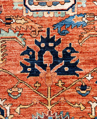 Serapi One-of-a-Kind Wool Orange Area Rug 8' 1" x 10' 3"