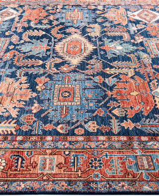 Serapi One-of-a-Kind Wool Blue Area Rug 8' 2" x 10' 2"