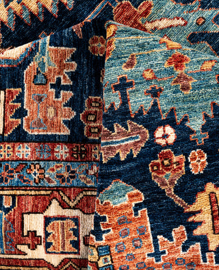 Serapi One-of-a-Kind Wool Blue Area Rug 8' 2" x 10' 2"