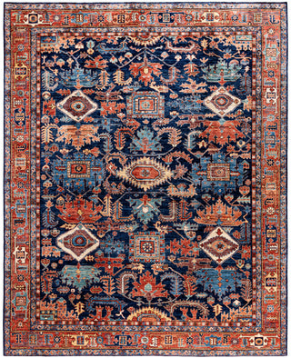 Serapi One-of-a-Kind Wool Blue Area Rug 8' 2" x 10' 2"