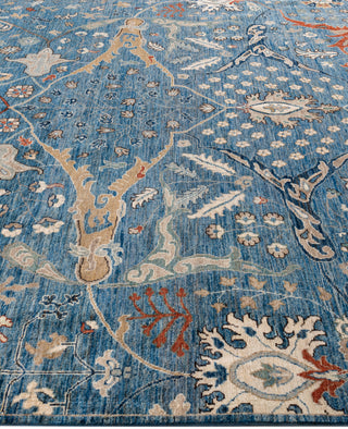 Serapi One-of-a-Kind Wool Blue Area Rug 8' 2" x 9' 11"