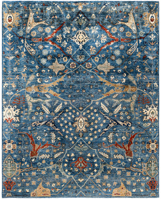 Serapi One-of-a-Kind Wool Blue Area Rug 8' 2" x 9' 11"
