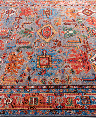 Serapi One-of-a-Kind Wool Gray Area Rug 8' 2" x 9' 9"