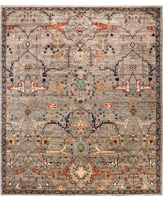 Serapi One-of-a-Kind Wool Brown Area Rug 8' 2" x 9' 9"