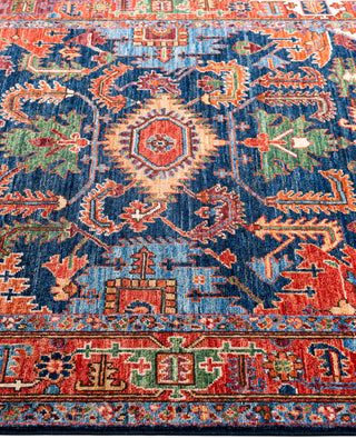 Serapi One-of-a-Kind Wool Blue Area Rug 4' 1" x 5' 9"