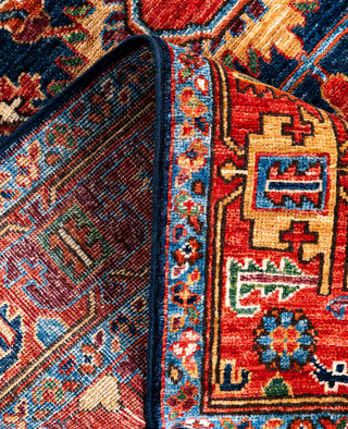 Serapi One-of-a-Kind Wool Blue Area Rug 4' 1" x 5' 9"