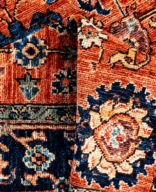 Serapi One-of-a-Kind Wool Orange Area Rug 4' 3" x 6' 2"
