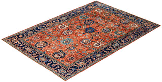 Serapi One-of-a-Kind Wool Orange Area Rug 4' 3" x 6' 2"