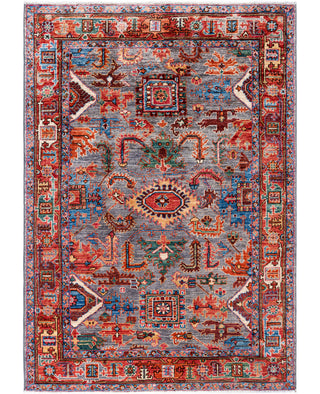 Serapi One-of-a-Kind Wool Gray Area Rug 4' 2" x 5' 11"