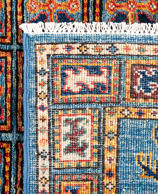 Serapi One-of-a-Kind Wool Blue Area Rug 4' 0" x 5' 11"