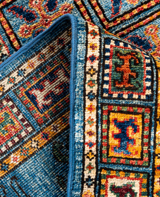 Serapi One-of-a-Kind Wool Blue Area Rug 4' 0" x 5' 11"