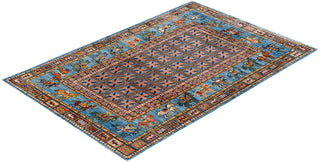 Serapi One-of-a-Kind Wool Blue Area Rug 4' 0" x 5' 11"