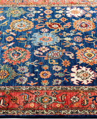Serapi One-of-a-Kind Wool Blue Area Rug 4' 3" x 6' 1"